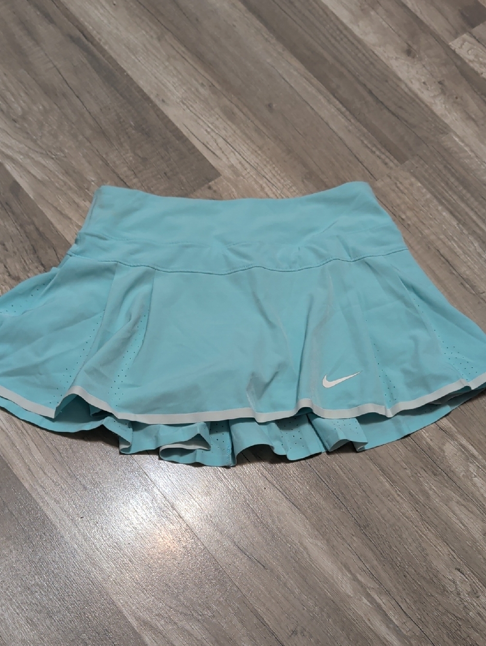 Nike Aqua Dri-Fit Tennis Skirt with White Swoosh